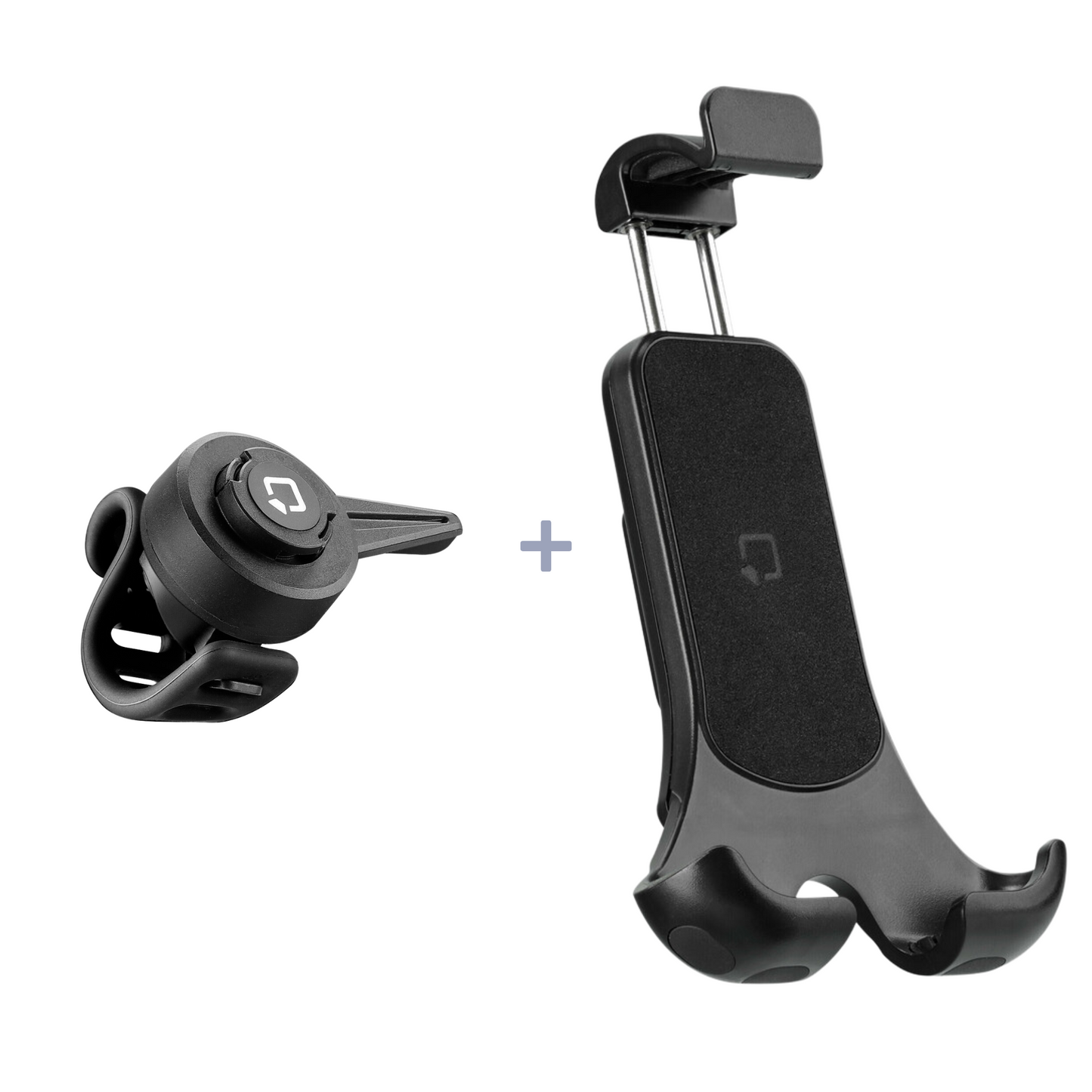 OPTILINE Airflow + Strap - Combideal - Universele Telefoon Houder Set - Zwart