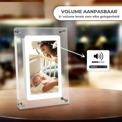 Digitaal Foto Frame - Afbeelding & Video - incl. Luidspreker