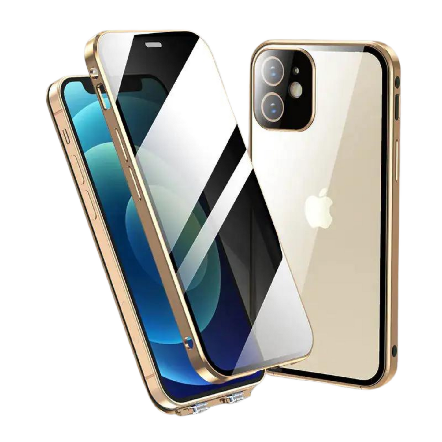 iPhone Privacy Case - Glas Cover - Magnetisch