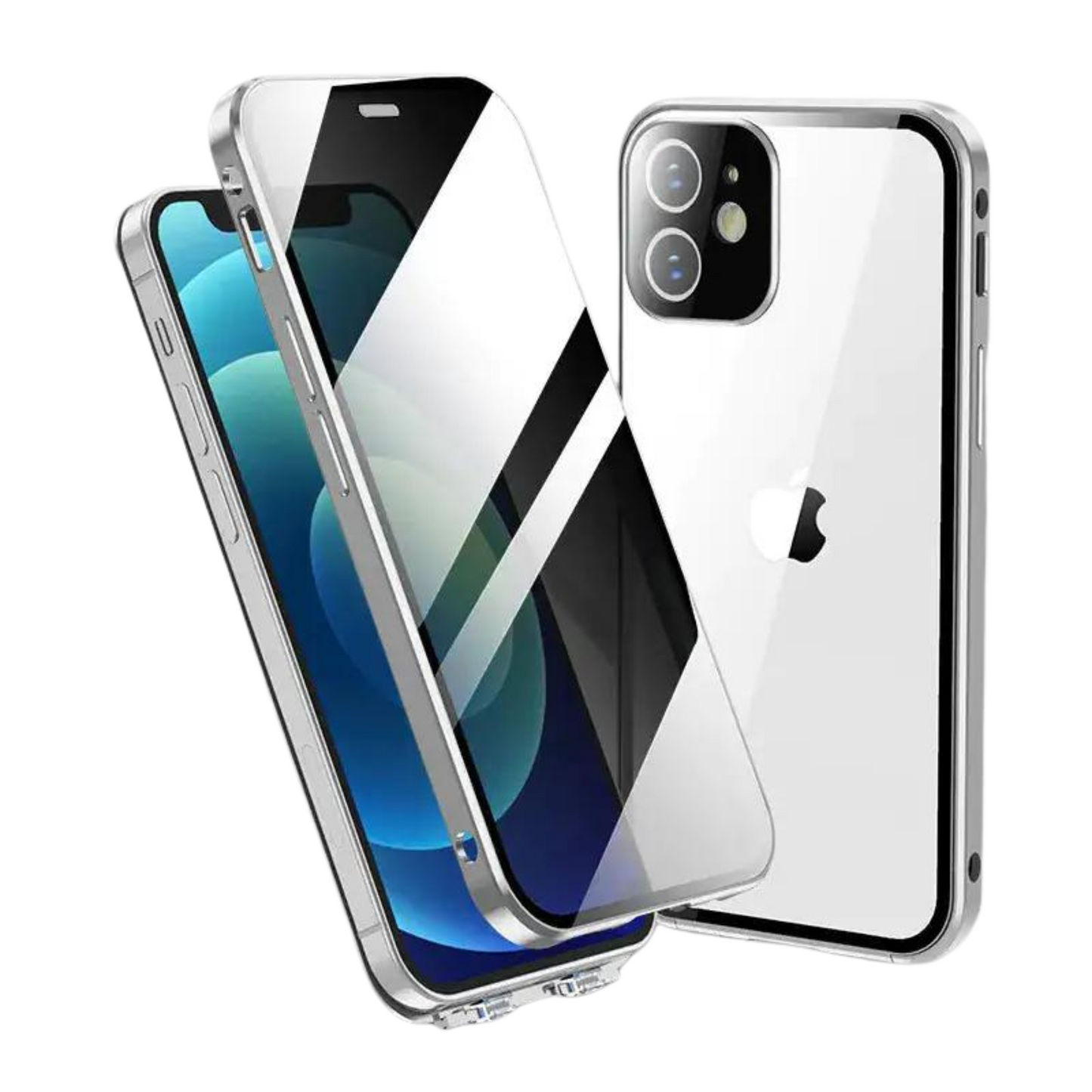 iPhone Privacy Case - Glas Cover - Magnetisch