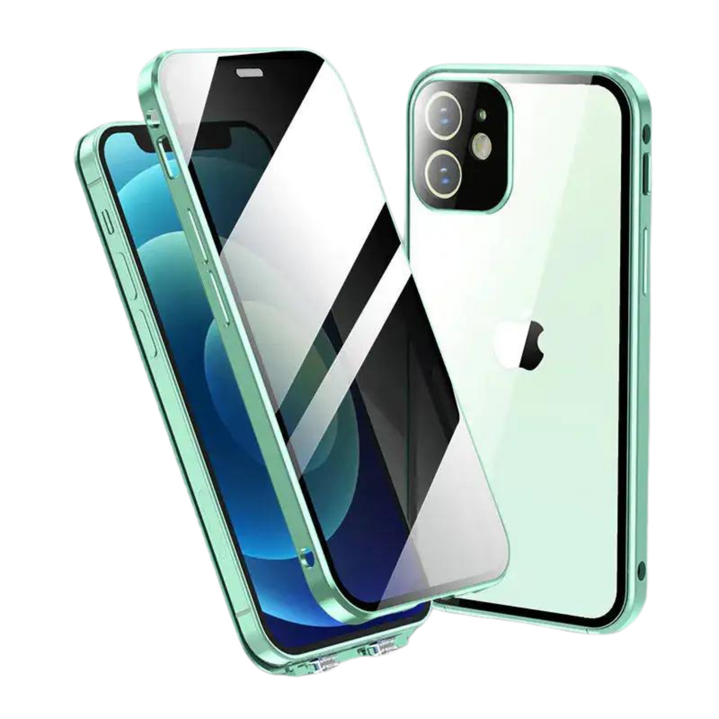 iPhone Privacy Case - Glas Cover - Magnetisch