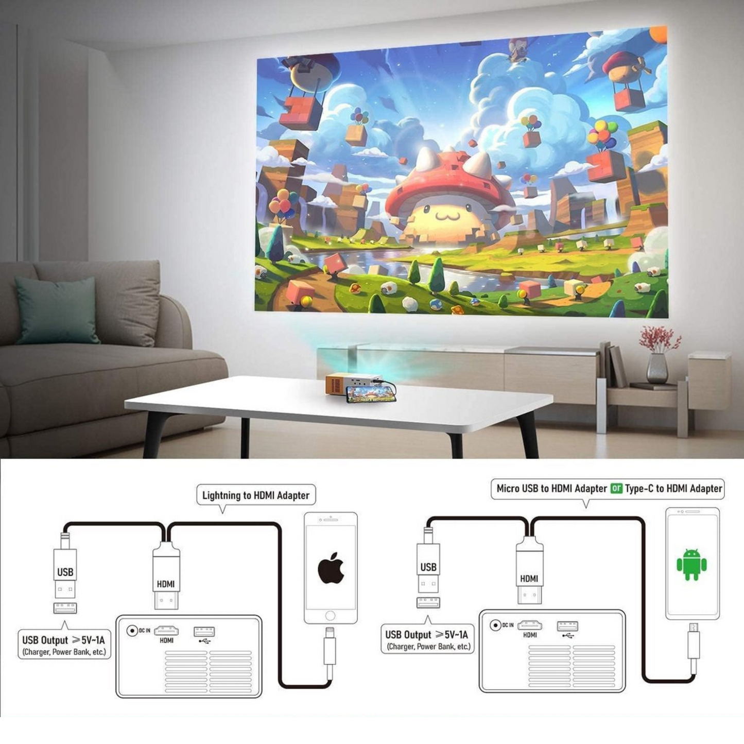 Mobiele Smart Projector