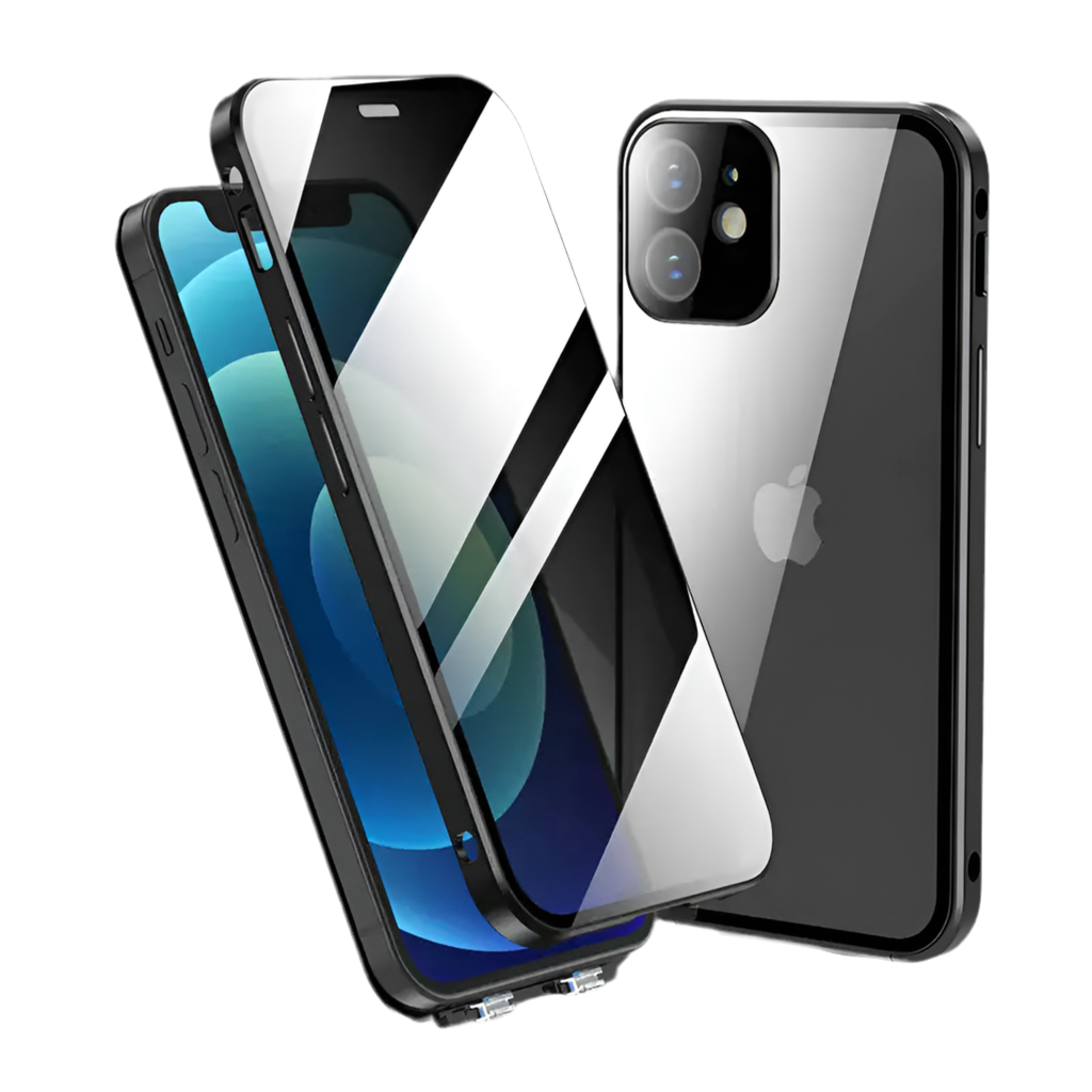 iPhone Privacy Case - Glas Cover - Magnetisch
