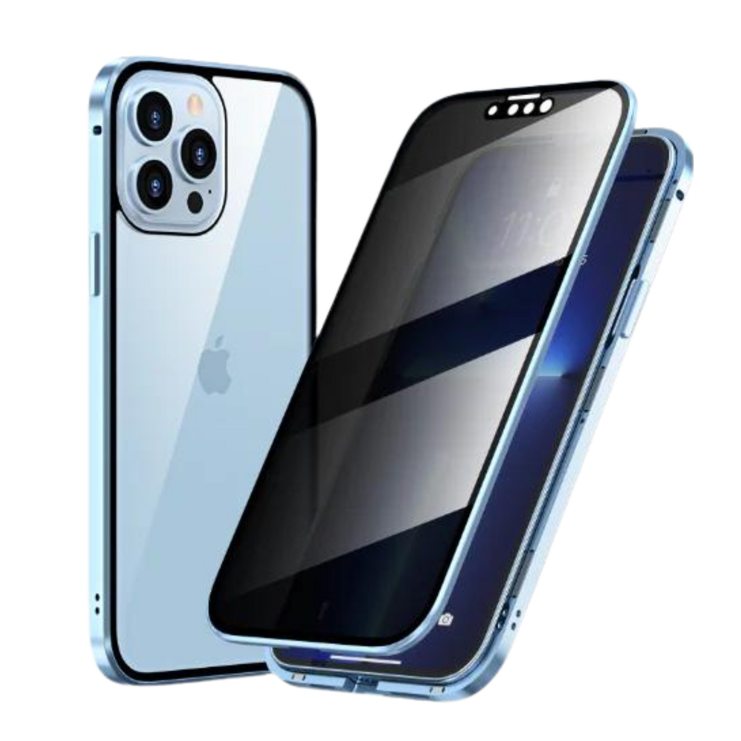 iPhone Privacy Case - Glas Cover - Magnetisch