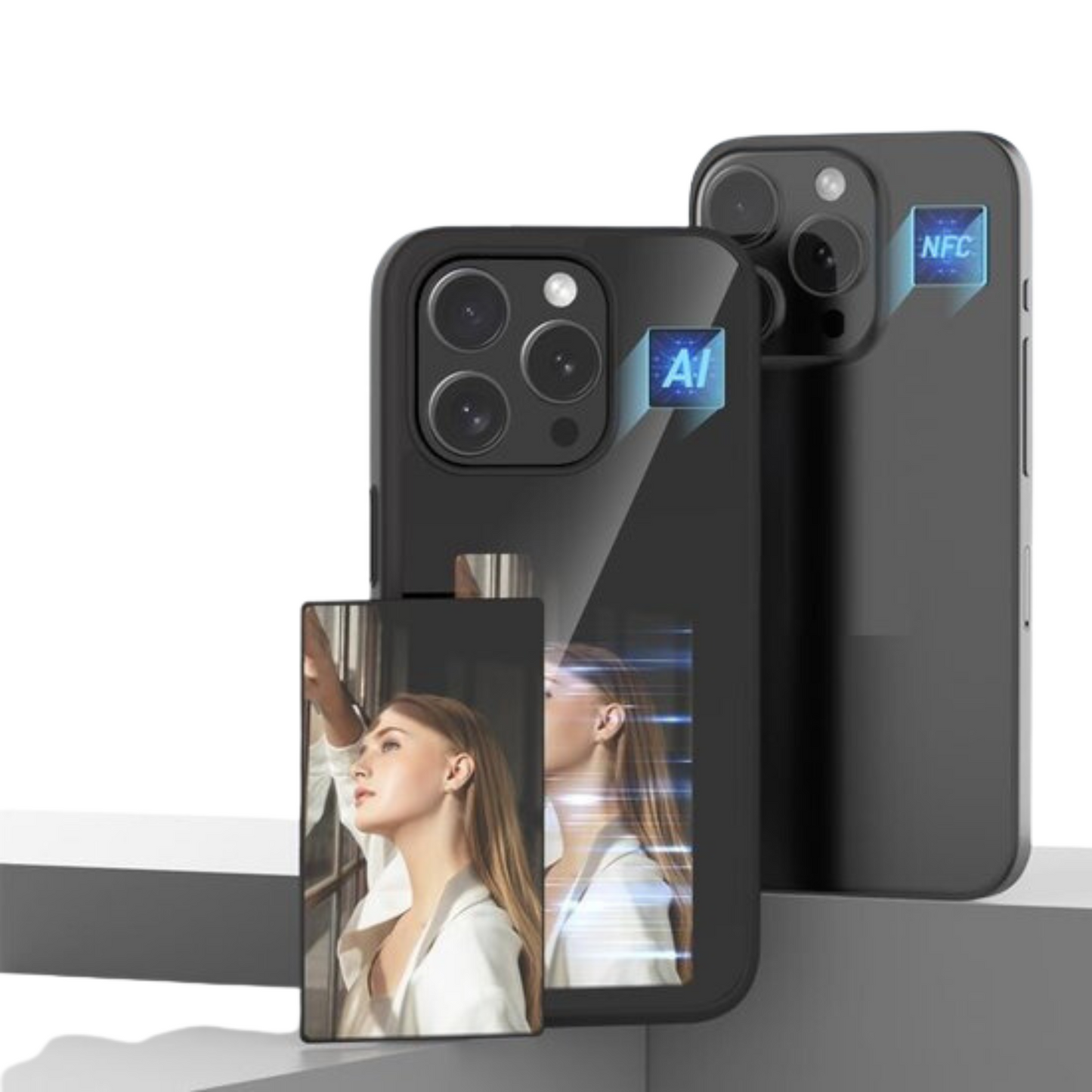 E-ink Backover Foto Case voor iPhone