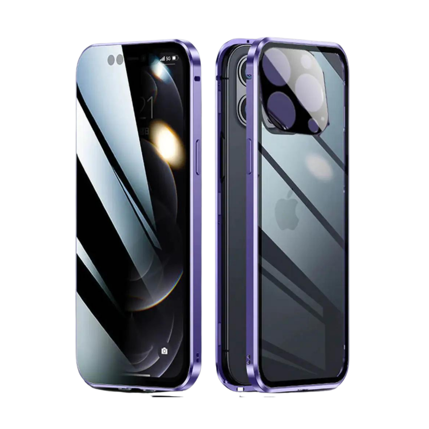 iPhone Privacy Case - Glas Cover - Magnetisch