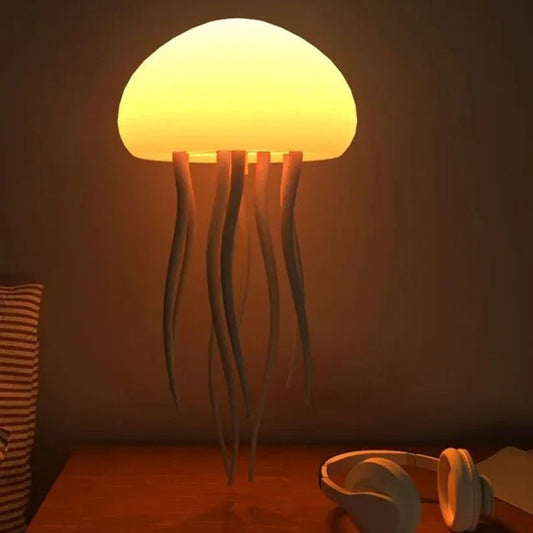 Kwallen lamp met kleurverloop, interactief licht en touch-sensitive tentakels